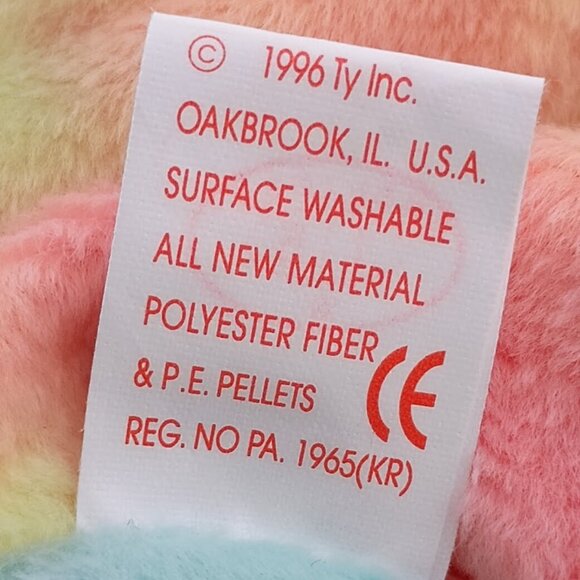 Beanie Baby: Peace Bear 9" - Picture 5 of 5